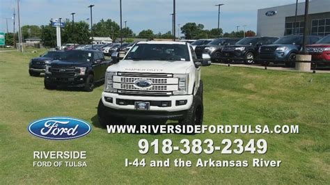 Riverside ford tulsa - Browse 361 cars available at Riverside Ford of Tulsa, a Ford dealer in Tulsa, OK. Find new and used vehicles, prices, ratings, features and online paperwork …